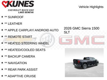 New 2026 GMC Sierra 1500 SLT w/ SLT Premium Plus Package