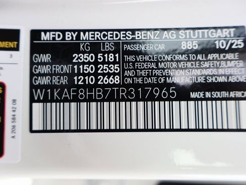 New 2026 Mercedes-Benz C 43 AMG 4MATIC Sedan image 45