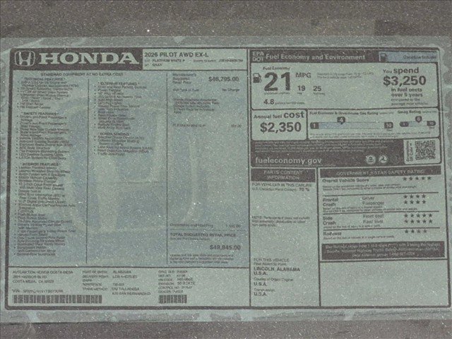 New 2026 Honda Pilot EX-L image 18