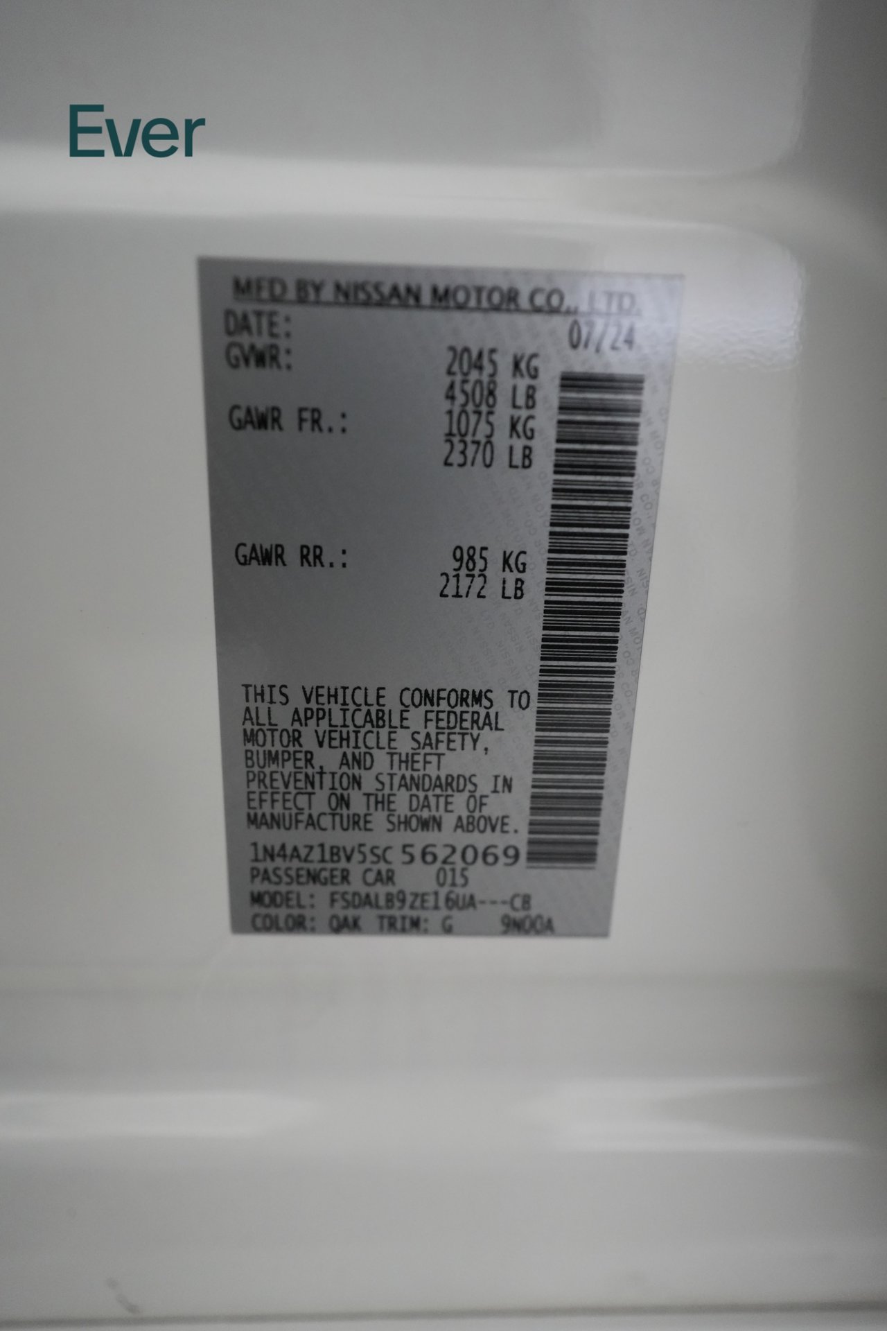 Used 2025 Nissan Leaf S FWD image 28