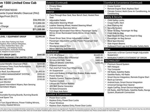 Used 2019 RAM 1500 Limited AWD/4WD image 4