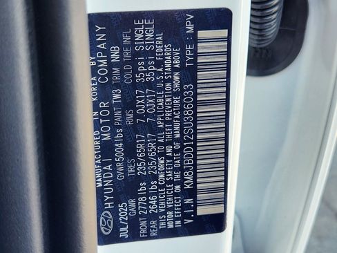 New 2025 Hyundai Tucson Blue image 36