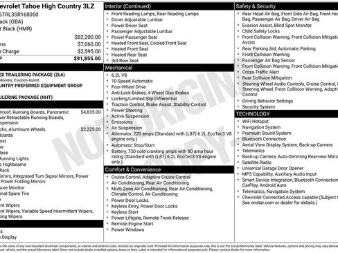 Used 2025 Chevrolet Tahoe High Country AWD/4WD image 43