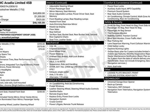 Used 2017 GMC Acadia Limited SLT image 4