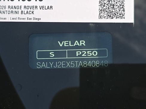 New 2026 Land Rover Range Rover Velar S AWD/4WD image 36