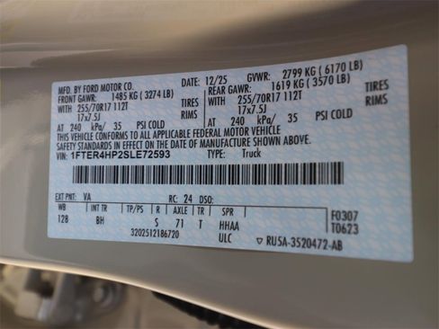 New 2025 Ford Ranger XLT w/ Equipment Group 301A High image 22