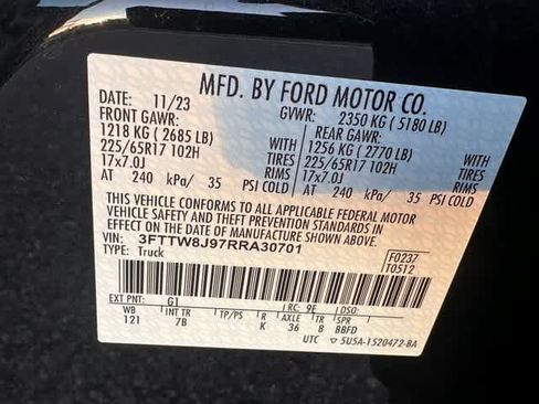 Certified 2024 Ford Maverick XLT w/ Equipment Group 300A Standard image 30