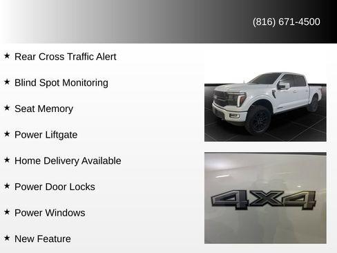 Used 2025 Ford F150 Platinum w/ Equipment Group 702A High image 92