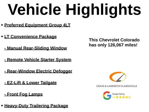 Used 2017 Chevrolet Colorado LT w/ LT Convenience Package AWD/4WD image 4