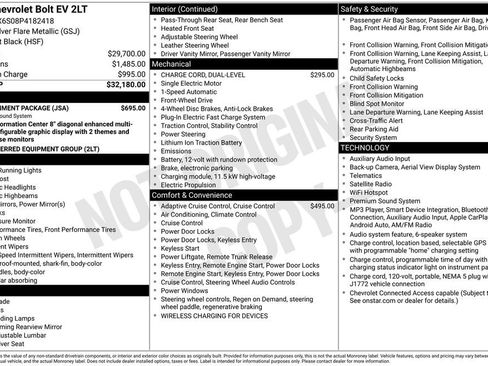 Used 2023 Chevrolet Bolt LT w/ Infotainment Package FWD image 5