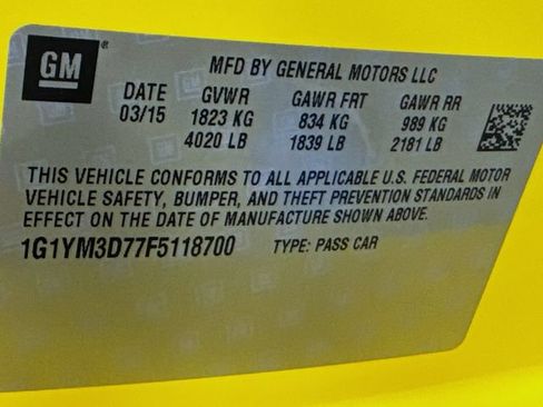 Used 2015 Chevrolet Corvette Stingray Convertible w/ 3LT Preferred Equipment Group RWD image 30