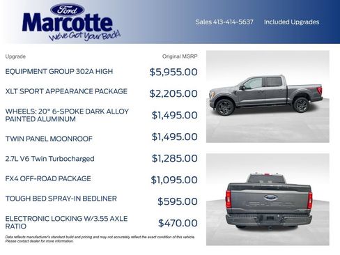 Used 2023 Ford F150 XLT w/ Equipment Group 302A High AWD/4WD image 5