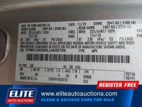 Used 2020 Ford Escape SE AWD/4WD image 17
