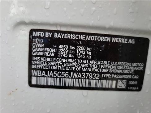 Used 2018 BMW 530i RWD image 25