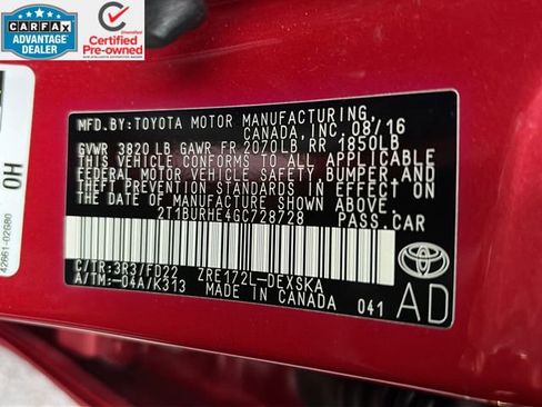 Used 2016 Toyota Corolla S image 41