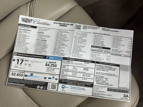 Used 2016 Cadillac Escalade ESV Premium AWD/4WD image 49