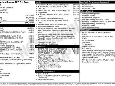 Certified 2026 Toyota 4Runner TRD Off-Road Premium AWD/4WD image 27