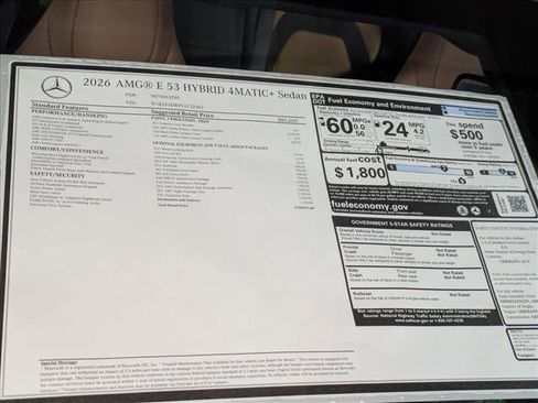 New 2026 Mercedes-Benz E 53 AMG e 4MATIC Sedan image 21