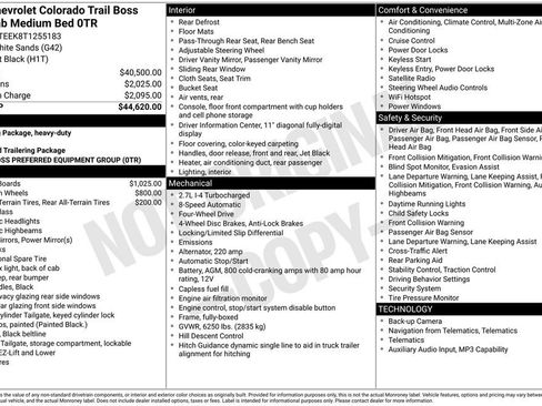 Used 2026 Chevrolet Colorado Trail Boss AWD/4WD image 20