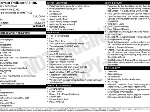 Used 2024 Chevrolet TrailBlazer RS FWD image 2