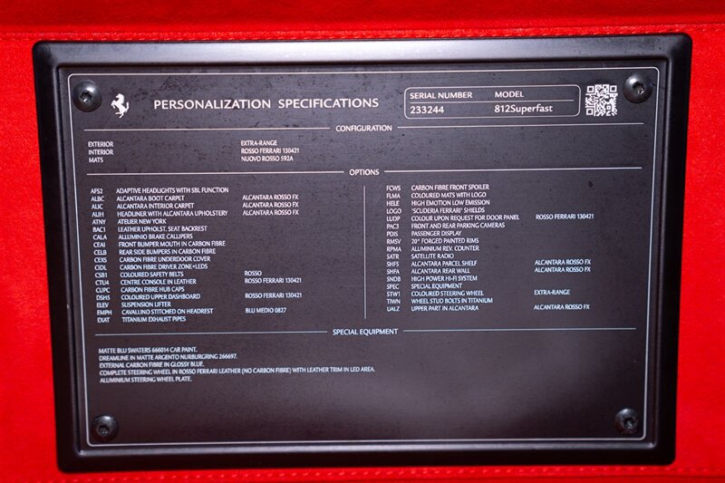 Used 2018 Ferrari 812 Superfast RWD image 33