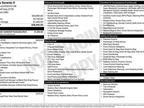 Certified 2025 Kia Sorento S w/ Panoramic Sunroof Package image 40