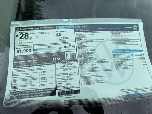 New 2025 Volkswagen Taos S image 4