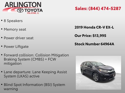 Used 2019 Honda CR-V EX-L image 3