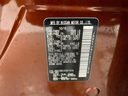 Used 2019 Nissan Armada SL w/ Premium Package image 29