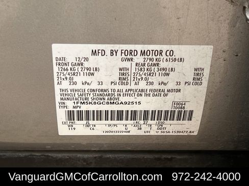 Used 2021 Ford Explorer ST w/ Equipment Group 401A image 37