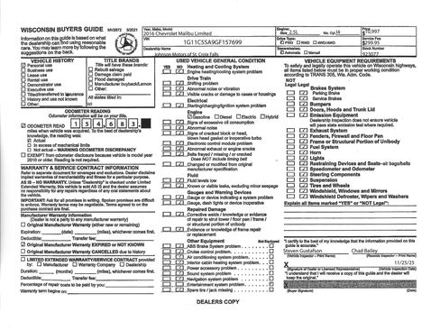 Used 2016 Chevrolet Malibu LT w/ Power Convenience Package image 21