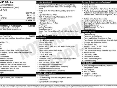 Used 2022 Kia K5 GT-Line w/ GT-Line FWD Premium Package image 35