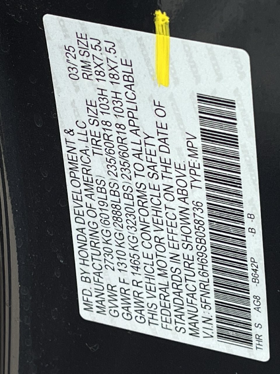 Used 2025 Honda Odyssey EX-L image 30