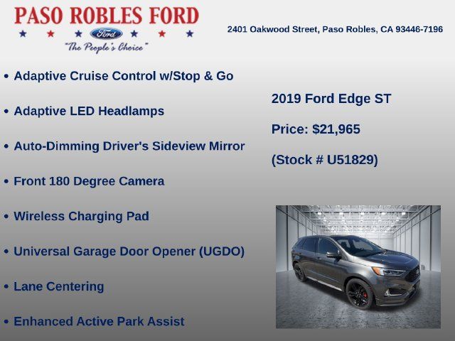 Used 2019 Ford Edge ST w/ Equipment Group 401A AWD/4WD image 8