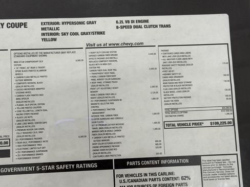 Used 2022 Chevrolet Corvette Stingray Premium Cpe RWD image 66