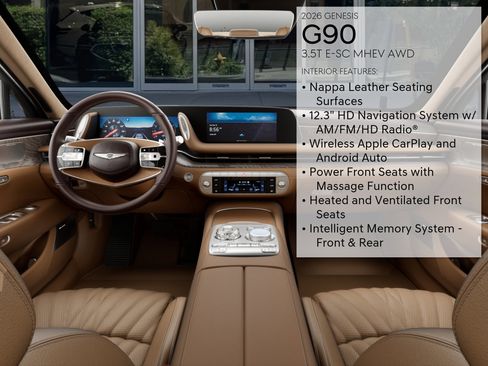 New 2026 Genesis G90 3.5T AWD/4WD image 17