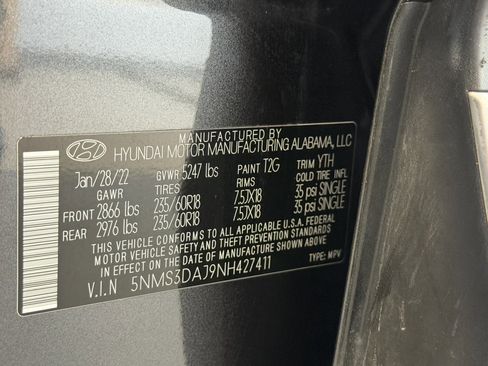 Used 2022 Hyundai Santa Fe SEL w/ Convenience + Premium Package AWD/4WD image 43