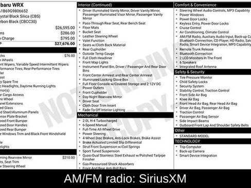 Used 2016 Subaru WRX image 7