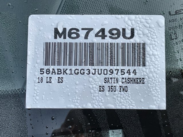 Used 2018 Lexus ES 350 w/ Premier Package FWD image 47