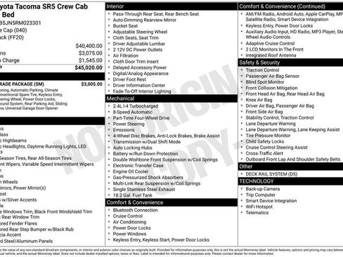 Used 2024 Toyota Tacoma SR5 w/ SR5 Upgrade Package image 31