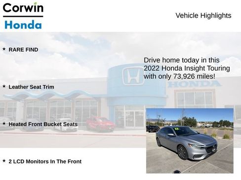 Used 2022 Honda Insight Touring image 6