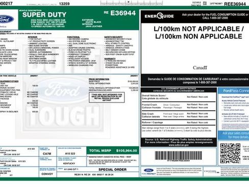 Used 2024 Ford F250 King Ranch w/ Snow Plow Prep Package image 3