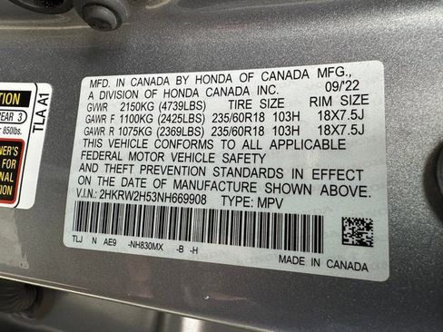 Used 2022 Honda CR-V EX image 30