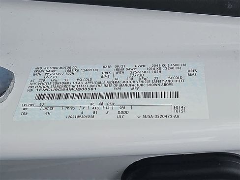 Used 2021 Ford Escape SE w/ Convenience Package image 27