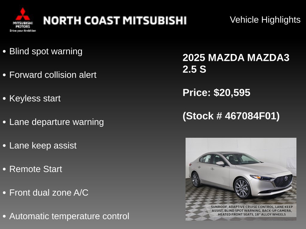 Used 2025 MAZDA MAZDA3 s FWD image 2