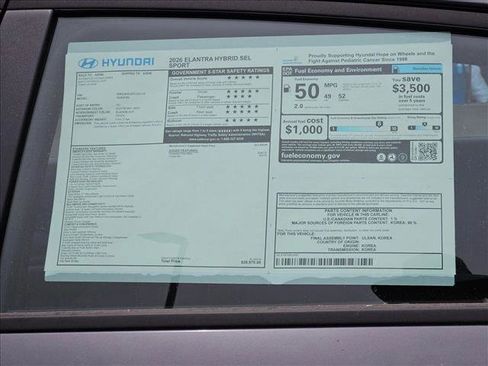 New 2026 Hyundai Elantra Sport FWD image 16