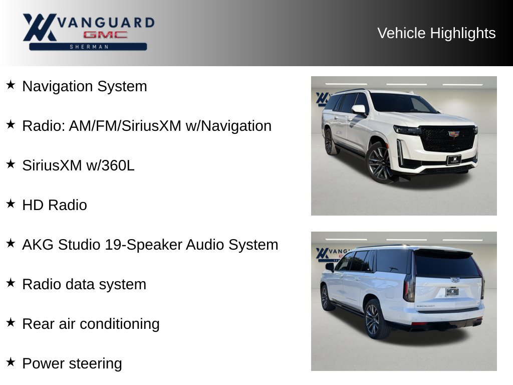 Used 2021 Cadillac Escalade ESV Sport w/ Driver Assist Tech Package AWD/4WD image 11