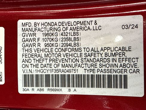 Used 2024 Honda Accord EX image 24
