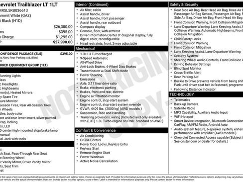Certified 2024 Chevrolet TrailBlazer LT w/ Driver Confidence Package AWD/4WD image 6