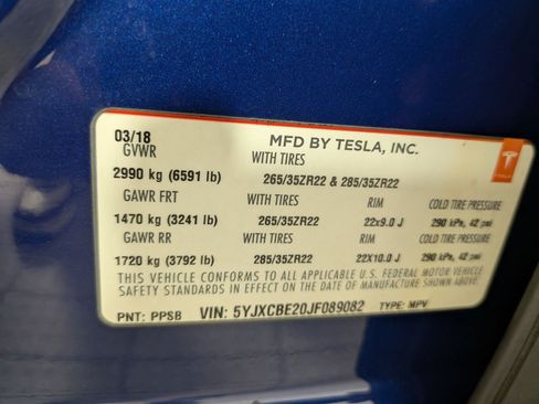 Used 2018 Tesla Model X 75D AWD/4WD image 27